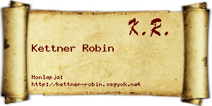 Kettner Robin névjegykártya